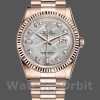 Unisexs Rolex Day-Date 36mm Unisex-118235-Everose Gold-Meteorite Diamond Dial Meteorite Replica Image