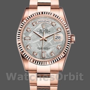 Unisex's Rolex Day-Date 36mm Unisex-118235-Meteorite Diamond Dial Meteorite