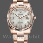 Unisex's Rolex Day-Date 36mm Unisex-118235-Mother of Pearl-White Dial MOP
