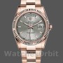 Unisex's Rolex Day-Date 36mm Unisex-118235-Rhodium Grey Dial Rhodium Grey