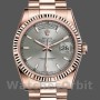 Unisex's Rolex Day-Date 36mm Unisex-118235-Rhodium Grey Dial-Rose Gold Rhodium Grey