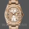 Unisexs Rolex Day-Date 36mm Unisex-118235-Rose Gold-Champagne Diamond Dial Champagne Replica Image
