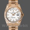 Unisexs Rolex Day-Date 36mm Unisex-118235-White Dial White Replica Image
