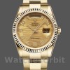 Unisexs Rolex Day-Date 36mm Unisex-118238-Arabic Numeral Wave-Champagne Dial Champagne Replica Image