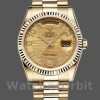 Unisexs Rolex Day-Date 36mm Unisex-118238-Arabic Numeral Wave-Champagne Dial-Yellow Gold Champagne Replica Image