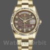 Unisexs Rolex Day-Date 36mm Unisex-118238-Black MOP-Diamond Dial MOP Replica Image