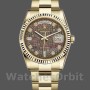 Unisex's Rolex Day-Date 36mm Unisex-118238-Black MOP-Diamond Dial MOP