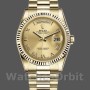 Unisex's Rolex Day-Date 36mm Unisex-118238-Champagne Dial Champagne