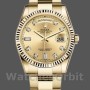 Unisex's Rolex Day-Date 36mm Unisex-118238-Champagne-Diamond Dial Champagne