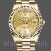 Unisexs Rolex Day-Date 36mm Unisex-118238-Fluted Bezel-Champagne Dial Champagne Replica Image
