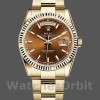 Unisexs Rolex Day-Date 36mm Unisex-118238-Index Cognac Dial-Fluted Bezel <span style=white-space:normal;>Cognac</span><br /> Replica Image