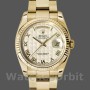 Unisex's Rolex Day-Date 36mm Unisex-118238-Roman Numeral Pyramid Ivory Dial Ivory