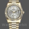 Unisexs Rolex Day-Date 36mm Unisex-118238-Silver Diamond Dial Silver Replica Image
