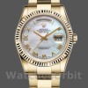 Unisexs Rolex Day-Date 36mm Unisex-118238-White MOP-Roman Dial MOP Replica Image