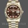 Unisex's Rolex Day-Date 36mm Unisex-118238-Yellow Gold-Diamond Bulls Eye Dial Bulls Eye