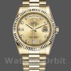 Unisexs Rolex Day-Date 36mm Unisex-118238-Yellow Gold-Diamond Champagne Dial Champagne Replica Image