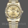 Unisex's Rolex Day-Date 36mm Unisex-118238-Yellow Gold-Diamond Champagne Dial Champagne