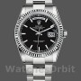 Unisex's Rolex Day-Date 36mm Unisex-118239-Black Dial-Fluted Bezel Black