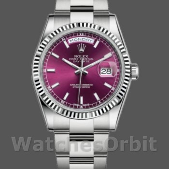 Women's Rolex Day-Date 36mm Women's-118239-Cherry Dial-White Gold Cherry