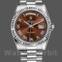 Unisex's Rolex Day-Date 36mm Unisex-118239-Chocolate Brown Dial Brown