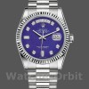 Unisexs Rolex Day-Date 36mm Unisex-118239-Diamond-Lapis Lazuli Blue Dial Blue Replica Image