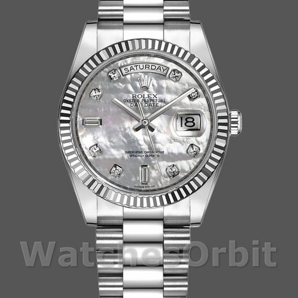 Unisexs Rolex Day-Date 36mm Unisex-118239-MOP Dial MOP Replica Image