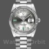 Unisexs Rolex Day-Date 36mm Unisex-118239-Rhodium Grey Dial Rhodium<br /> Replica Image