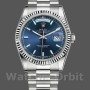 Unisex's Rolex Day-Date 36mm Unisex-118239-White Gold-Blue Dial Blue