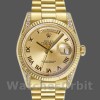 Unisexs Rolex Day-Date 36mm Unisex-118338-Champagne Dial-Roman Numerals Champagne Replica Image