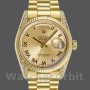 Unisex's Rolex Day-Date 36mm Unisex-118338-Champagne Dial-Roman Numerals Champagne