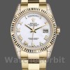 Unisexs Rolex Day-Date 36mm Unisex-118338-White Roman Dial White Replica Image