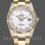 Unisex's Rolex Day-Date 36mm Unisex-118338-White Roman Dial White