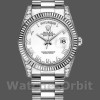 Unisexs Rolex Day-Date 36mm Unisex-118339-White Dial-Fluted Bezel white<br /> Replica Image