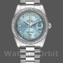 Unisex's Rolex Day-Date 36mm Unisex-118346-Ice Blue Dial Ice Blue