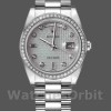 Unisexs Rolex Day-Date 36mm Unisex-118346-Oxford Motif Diamond Dial Meteorite<br /> Replica Image