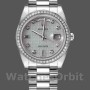 Unisex's Rolex Day-Date 36mm Unisex-118346-Oxford Motif Diamond Dial Meteorite<br />