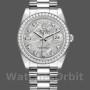 Unisex's Rolex Day-Date 36mm Unisex-118346-Platinum-Diamond Bezel-Meteorite Dial Meteorite<br />