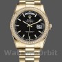 Unisex's Rolex Day-Date 36mm Unisex-118348-Black Dial Black<br />