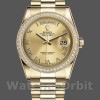 Unisexs Rolex Day-Date 36mm Unisex-118348-Champagne Dial-Yellow Gold Champagne Replica Image
