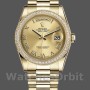 Unisex's Rolex Day-Date 36mm Unisex-118348-Champagne Dial-Yellow Gold Champagne