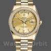 Unisexs Rolex Day-Date 36mm Unisex-118348-Champagne Index Dial-Yellow Gold Champagne Replica Image