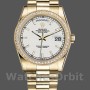 Unisex's Rolex Day-Date 36mm Unisex-118348-Yellow Gold-White Dial White<br />