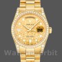Unisex's Rolex Day-Date 36mm Unisex-118388-Champagne Jubilee Diamond Dial-Yellow Gold Champagne