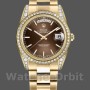 Unisex's Rolex Day-Date 36mm Unisex-118388-Chocolate Brown Dial Chocolate Brown&nbsp;<br />