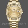 Unisex's Rolex Day-Date 36mm Unisex-118388-Diamond Bezel-Champagne Index Dial Champagne