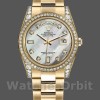 Unisexs Rolex Day-Date 36mm Unisex-118388-White MOP-Diamond Dial MOP Replica Image