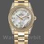 Unisex's Rolex Day-Date 36mm Unisex-118388-White MOP-Diamond Dial MOP