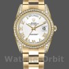 Unisexs Rolex Day-Date 36mm Unisex-118388-White Roman Numeral Dial White<br /> Replica Image