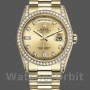 Unisex's Rolex Day-Date 36mm Unisex-118388-Yellow Gold-Champagne Dial Champagne