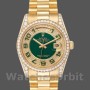 Unisex's Rolex Day-Date 36mm Unisex-118388-Yellow Gold-Green Enamel Diamond Dial Green&nbsp;<br />